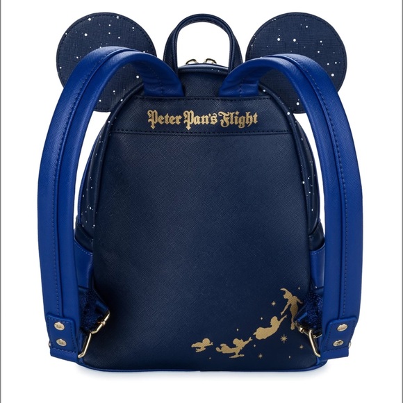 Mickey Mouse The Main Attraction Loungefly Backpack Peter Pan's Flight - Picture 3 of 14